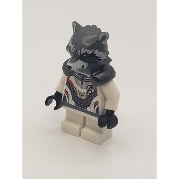 LEGO Minifigure Rocket Raccoon White Jumpsuit Marvel Super Heroes C0251 - Picture 2 of 6